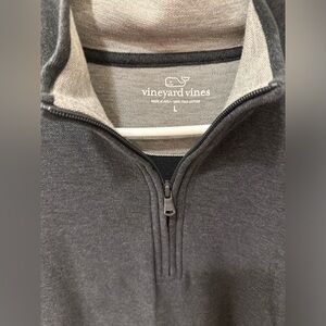 EUC Men’s Vineyard Vines 100% Pima Cotton 1/4 Zip - Size L - Navy - Super Soft